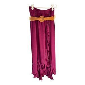Amy Byer long pink/maroon skirt